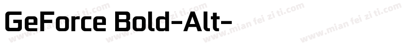 GeForce Bold-Alt字体转换